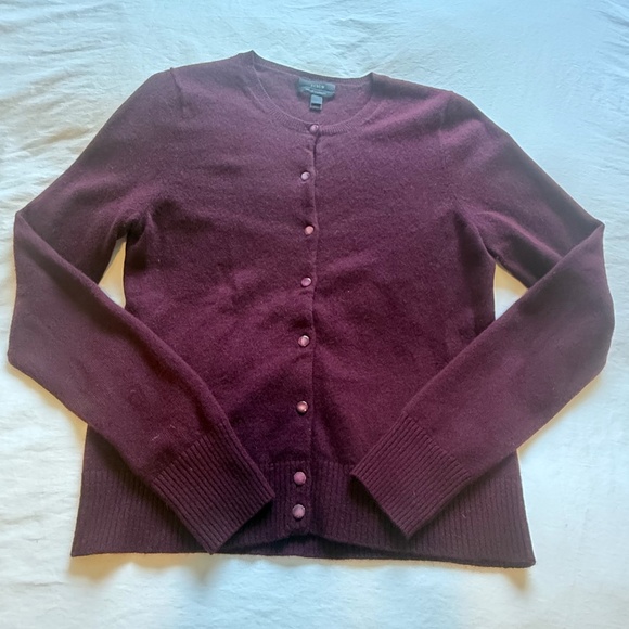 J Crew Classic Italian Cashmere Cardigan - Picture 2 of 6